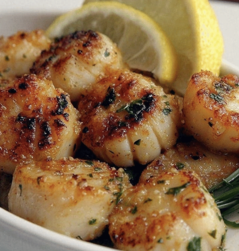Broiled Scallops