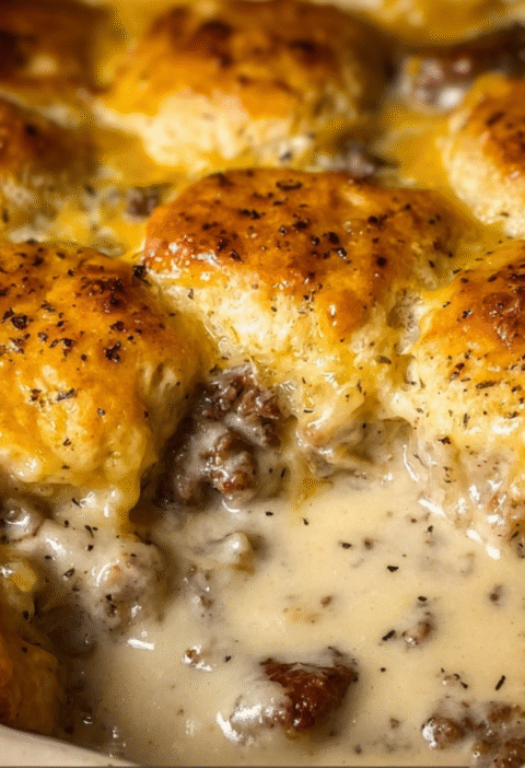 Ultimate Sausage Gravy Biscuit Bake: A Decadent Casserole You’ll Crave!