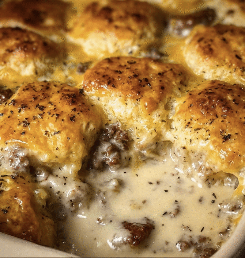 Ultimate Sausage Gravy Biscuit Bake: A Decadent Casserole You’ll Crave!