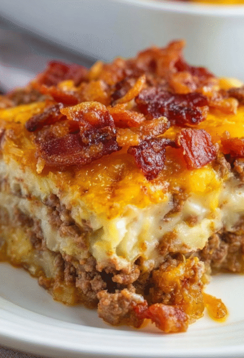 Texan-Inspired Beefy Meatloaf and Cheesy Potato Casserole