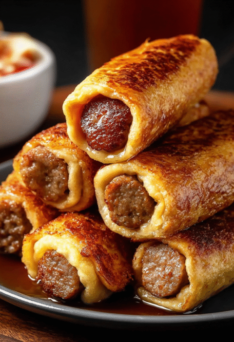 sausage french toast roll ups
