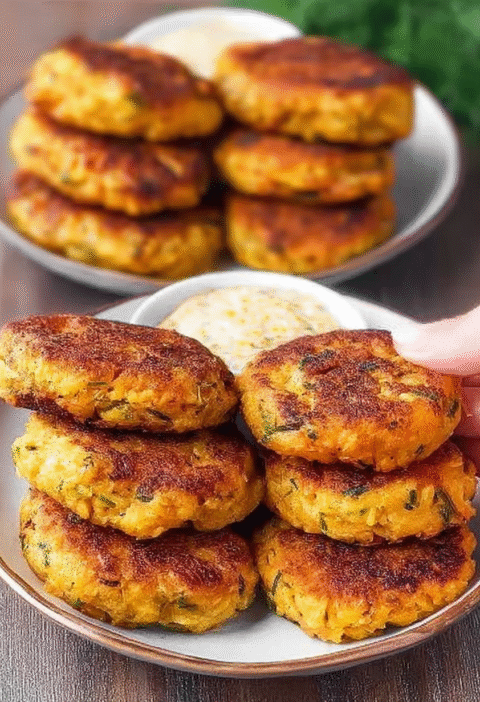 crispy potato and vegetable patties