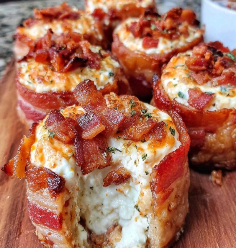Cream Cheese & Bacon Stuffed…