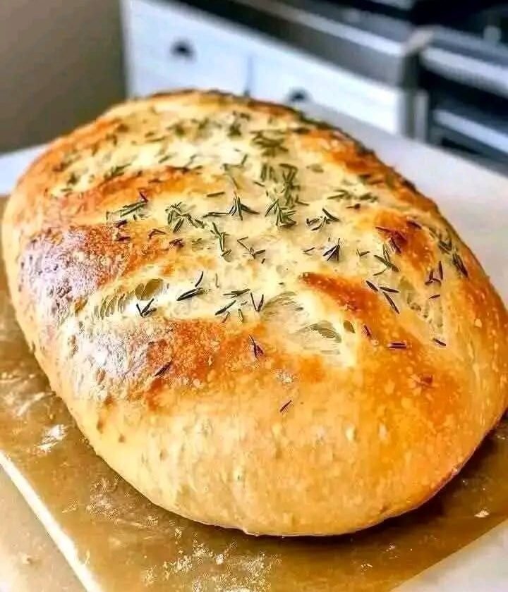 the no-knead garlic bread