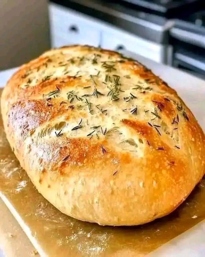 the no-knead garlic bread
