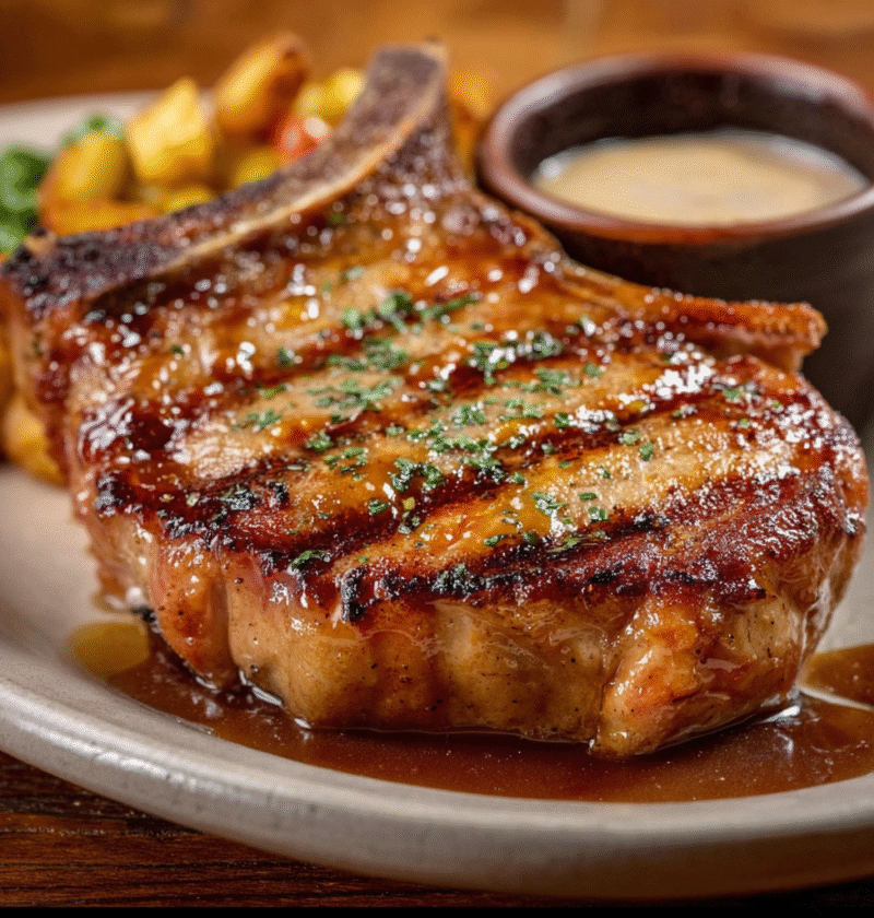 The Texas Roadhouse Pork Chop is a juicy
