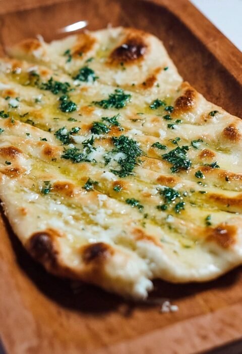 Cheesy Garlic Butter Flatbread Recipe