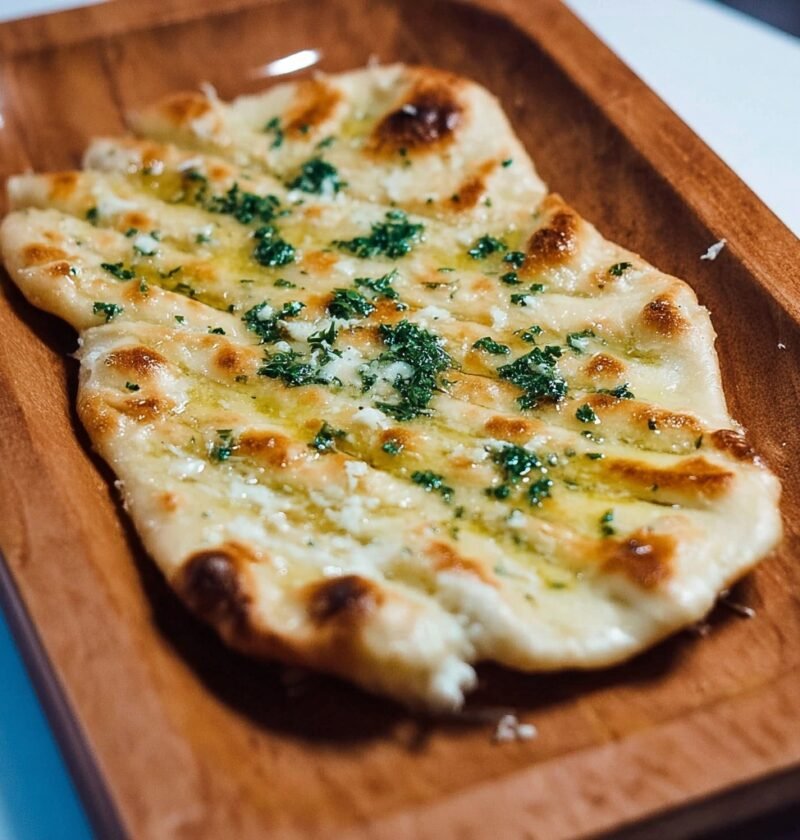 Cheesy Garlic Butter Flatbread Recipe