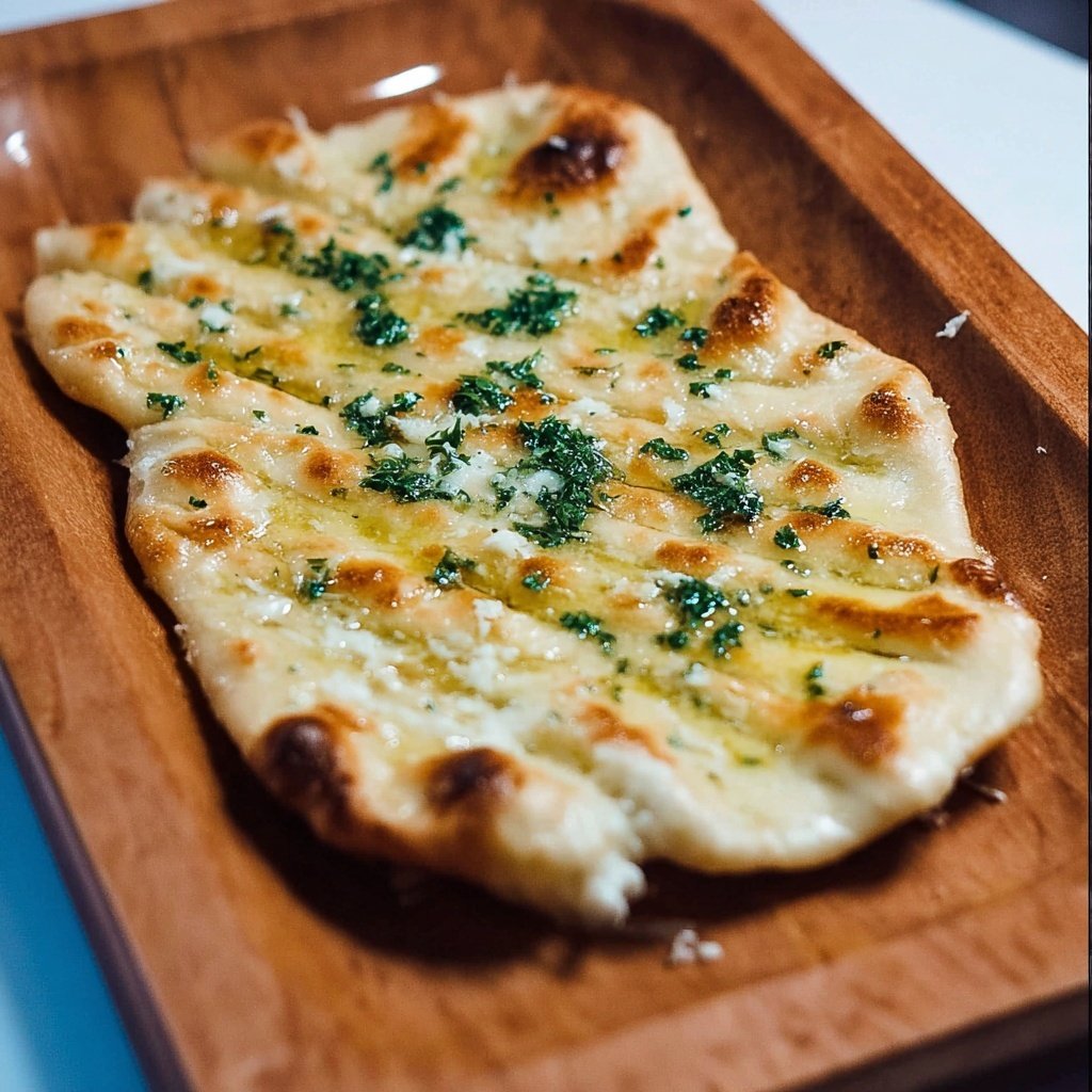 Cheesy Garlic Butter Flatbread Recipe