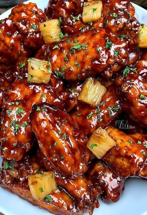 Brown Sugar Pineapple Wings