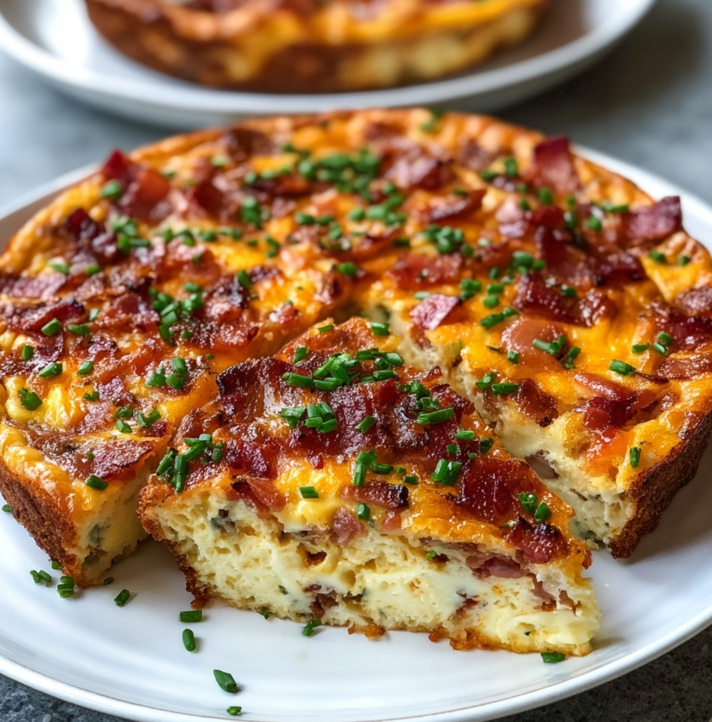 Decadent Bacon and Cheese Crustless Quiche