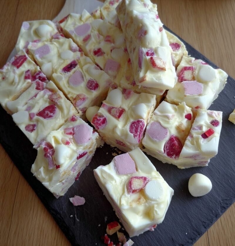 White Chocolate Rocky road fudge