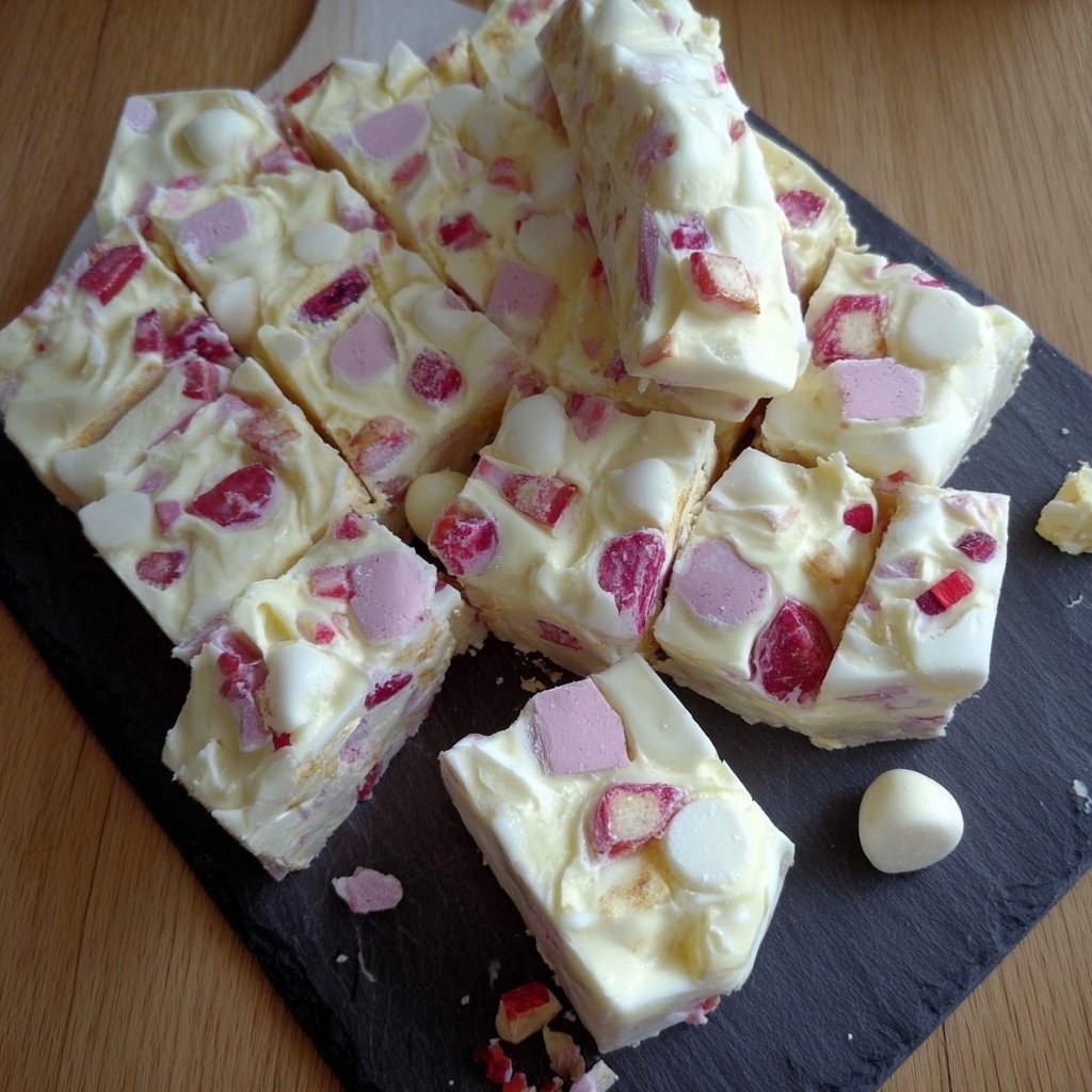 White Chocolate Rocky road fudge