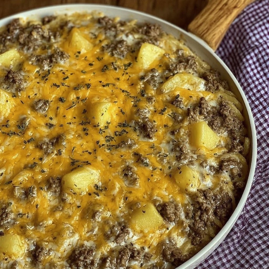 Ground Beef Cheesy Casserole