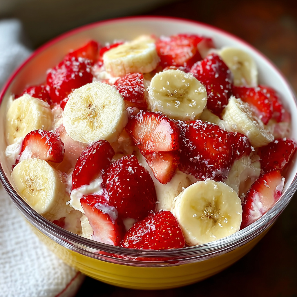 Strawberry Banana Cheesecake Salad