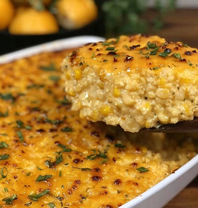 Cheesy Creamed Corn Casserole