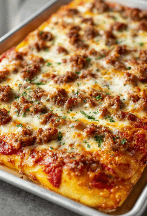 School Cafeteria Pizza