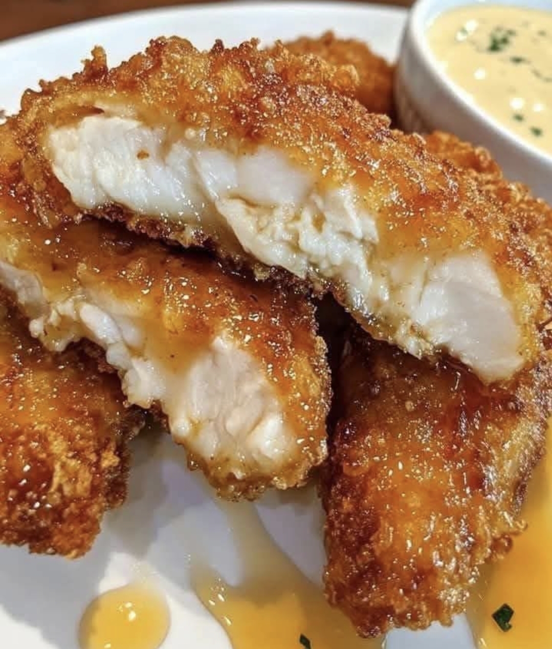 Air Fryer Honey Butter Garlic Chicken Tenders