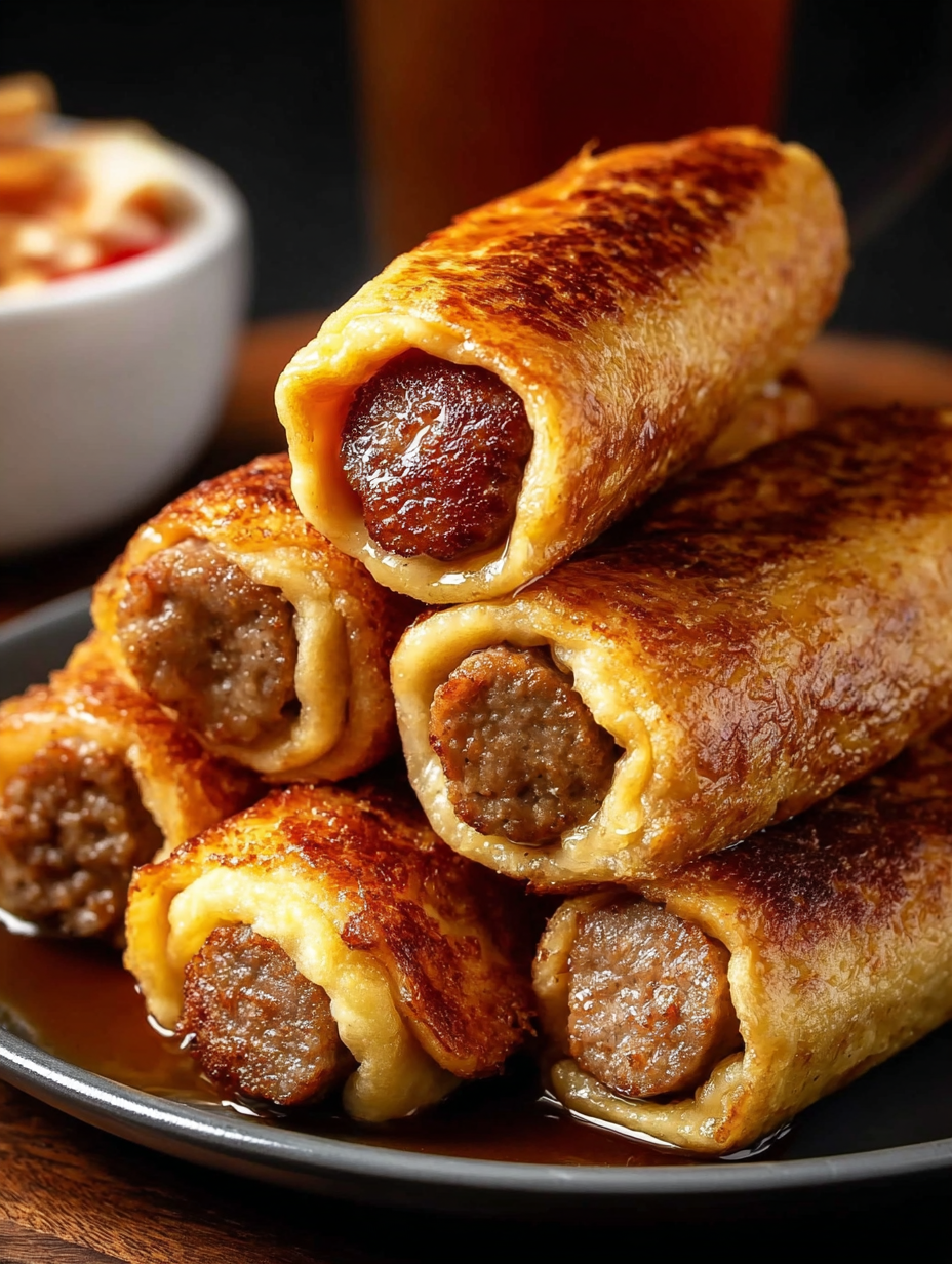 sausage french toast roll ups