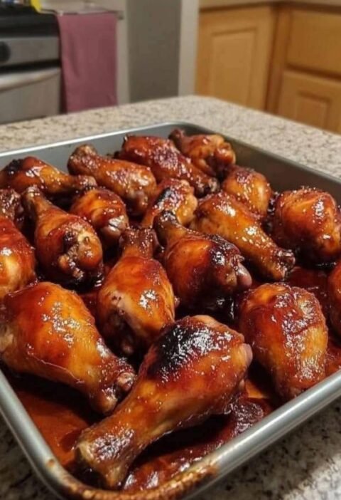 Sticky Oven-Baked Honey BBQ Chicken Drumsticks — A Finger-Licking Family Favorite!
