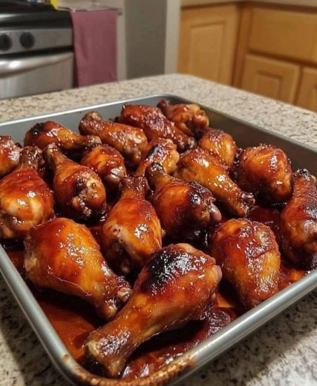 Sticky Oven-Baked Honey BBQ Chicken Drumsticks — A Finger-Licking Family Favorite!