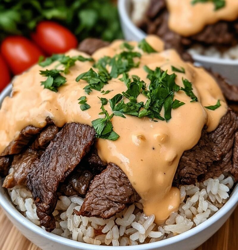 Steak Queso Rice