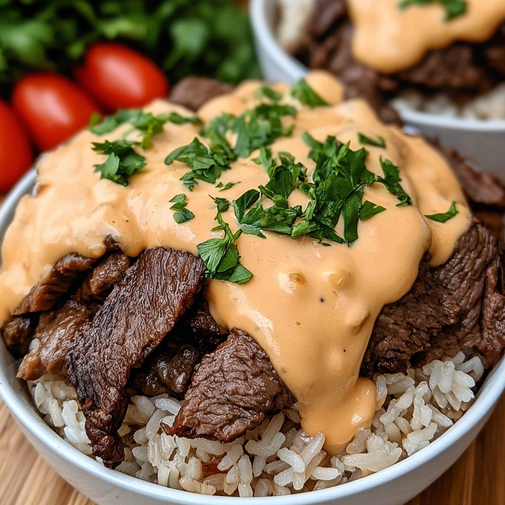 Steak Queso Rice