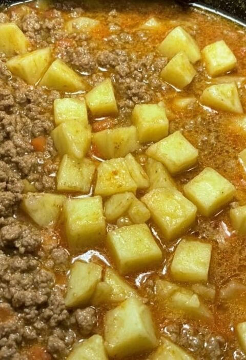 Mom’s Picadillo Con Papa. Ground Beef with Potatoes