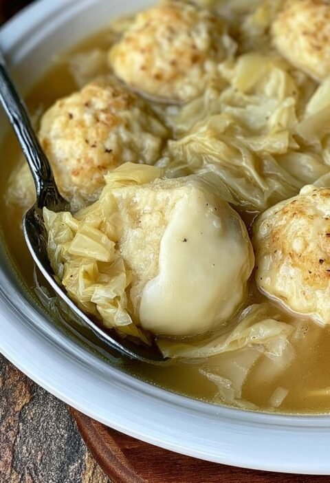 Low Carb German Cabbage and Dumplings