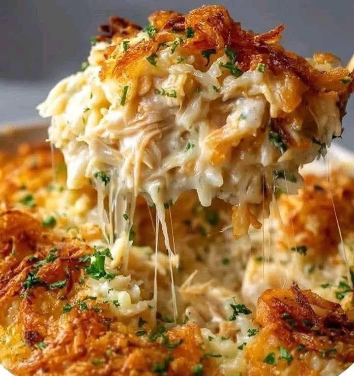 French Onion Chicken Rice  Casserole