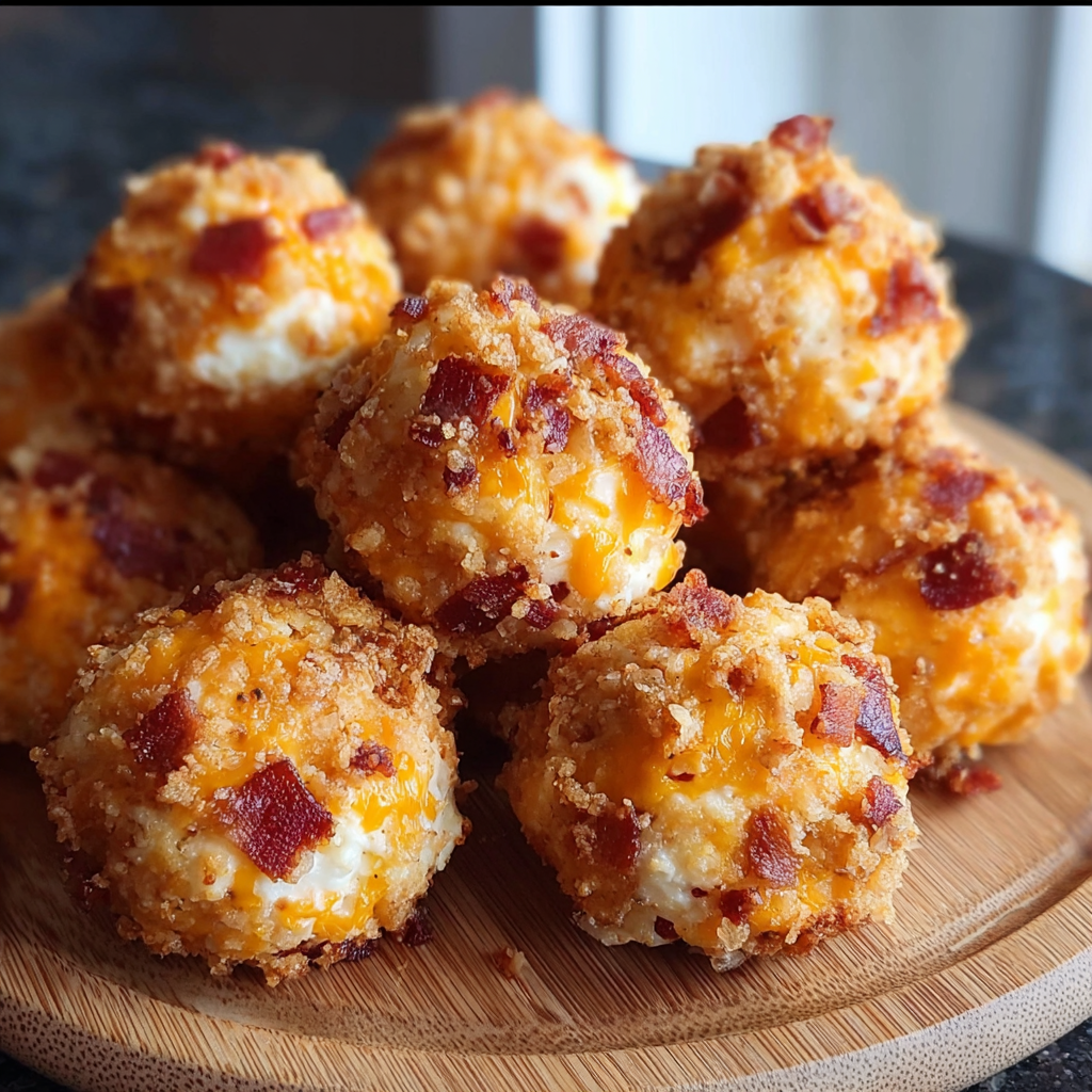 cheddar bacon  and carb mini cheese balls