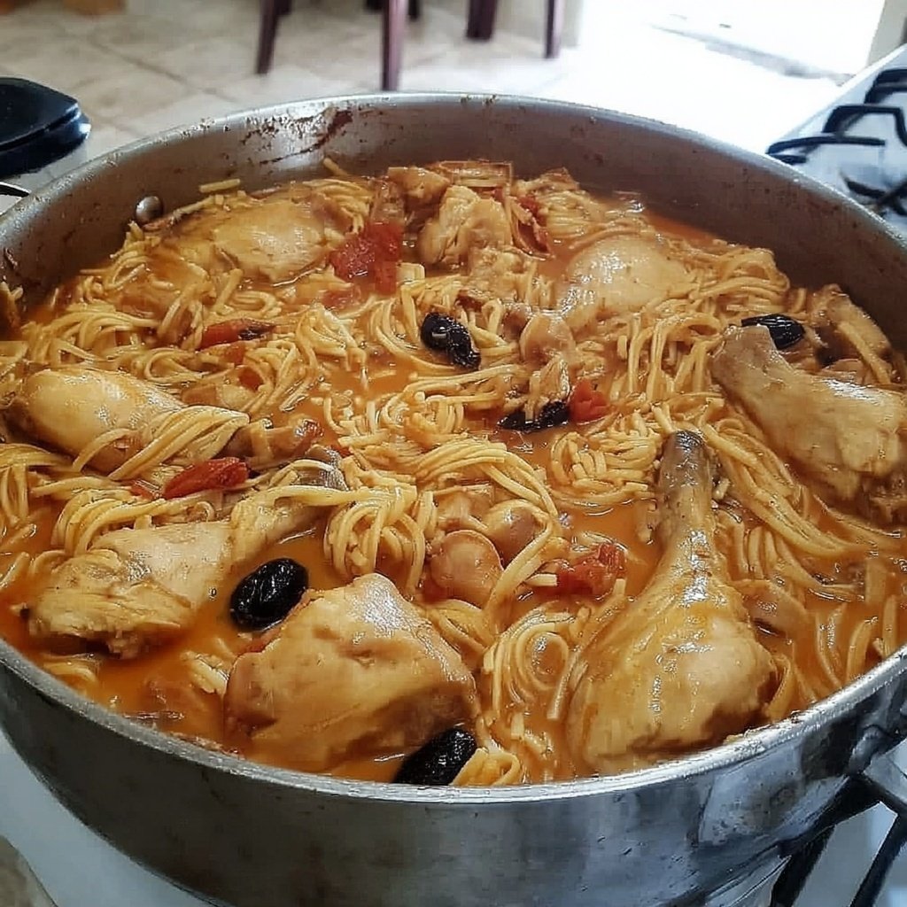 Fideo Con Pollo