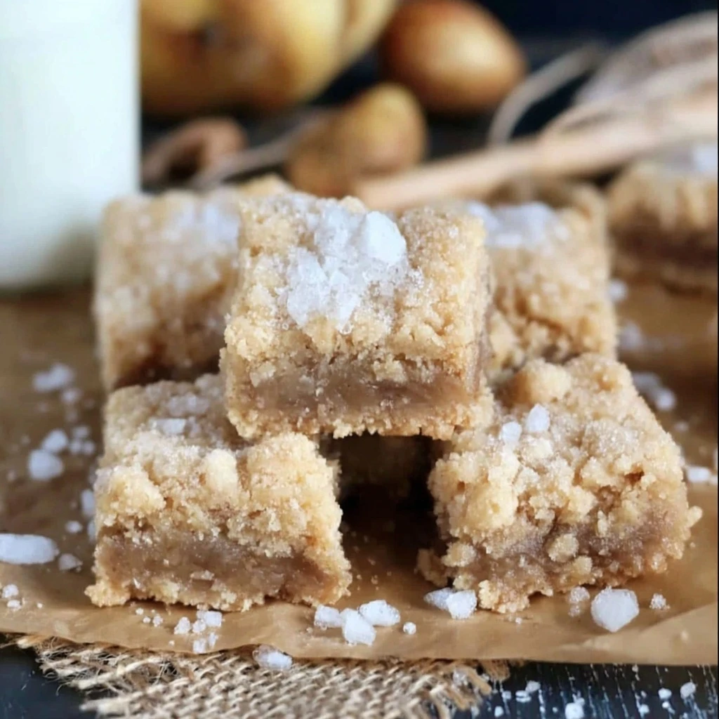 Apple crumble-bars