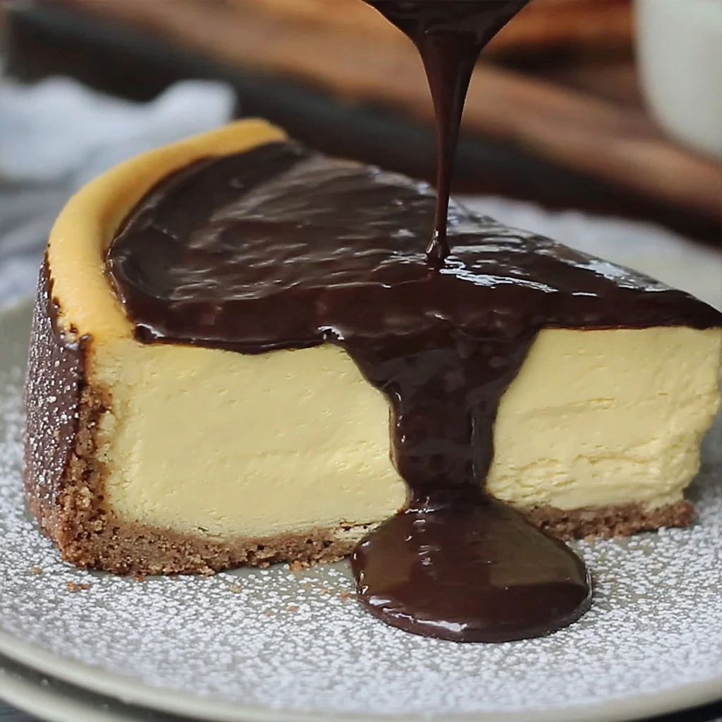 BOSTON CREAM PIE CHEESECAKE