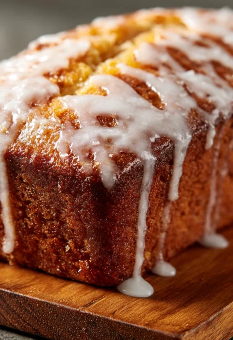 Cinnamon Peach Crumble Bread Recipe Homemade Peach Crumble Bread Best Cinnamon Peach Bread With Glaze Vanilla Glaze For Ci...