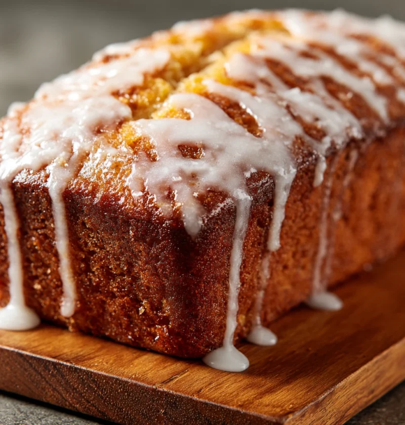 Cinnamon Peach Crumble Bread Recipe Homemade Peach Crumble Bread Best Cinnamon Peach Bread With Glaze Vanilla Glaze For Ci...