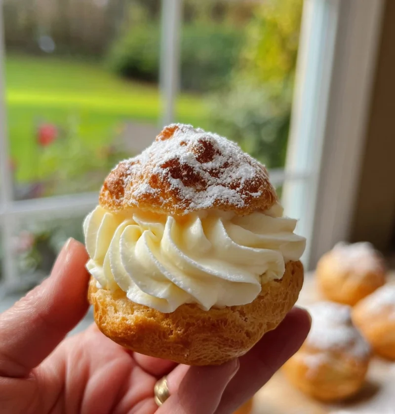 Classic Cream Puffs Recipe Homemade Vanilla Cream Puffs Best Whipped Cream Filling For Puffs Easy Cream Puffs With Vanilla...