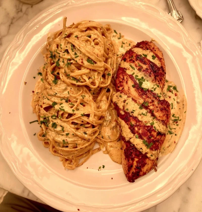 Creamy Garlic Butter Chicken Recipe Best Garlic Butter Chicken Pasta Homemade Alfredo Sauce Linguine Low Calorie Creamy Ga...