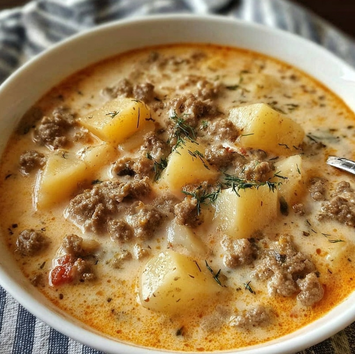 Ultimate Comfort: Crockpot Creamy Potato & Hamburger Soup