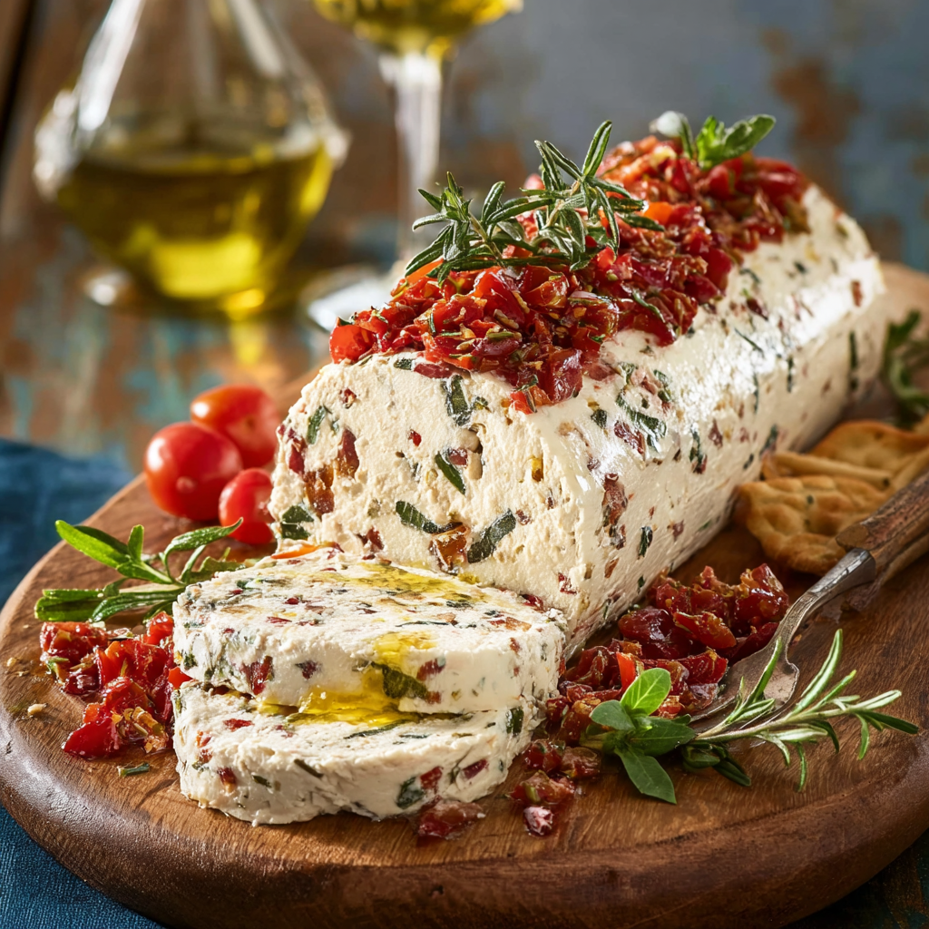 Italian Antipasto Cream Cheese Log
