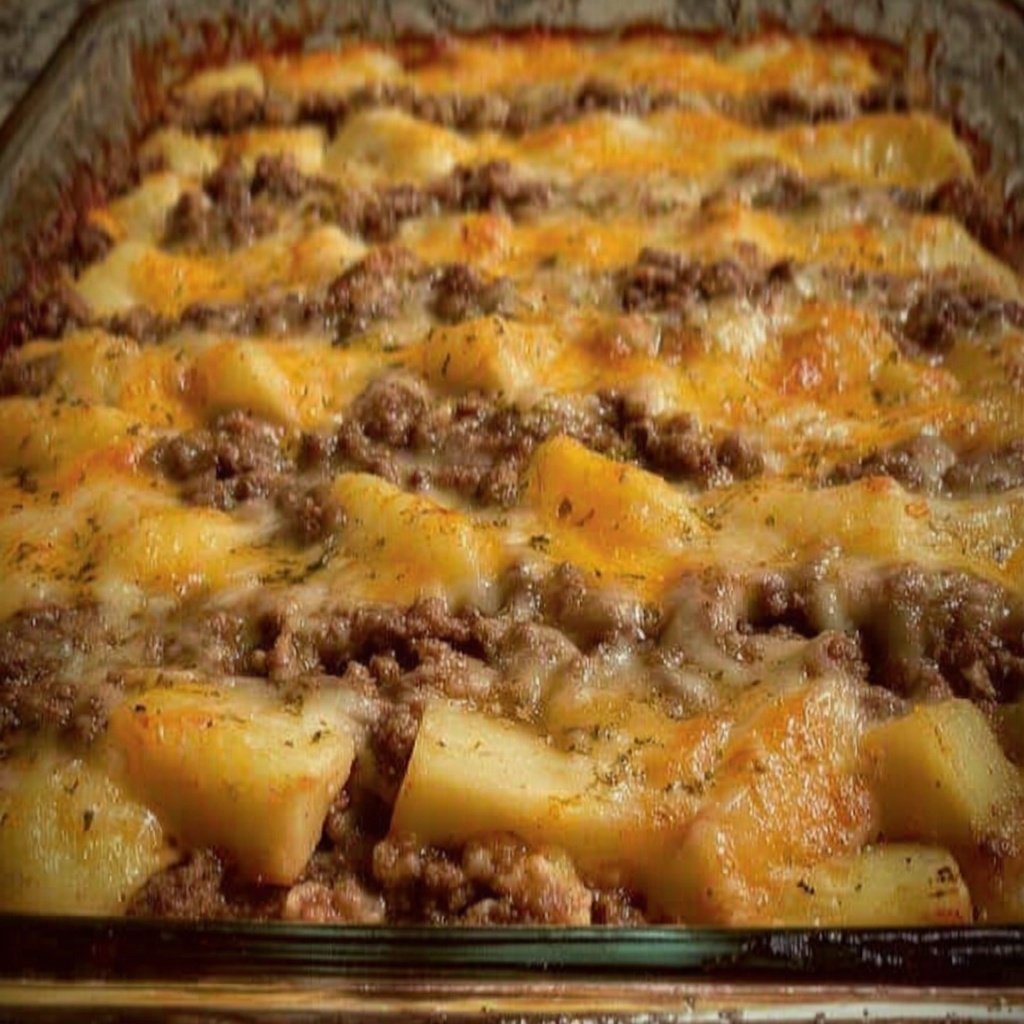 Quick & Easy Cheesy Ground Beef-and-Potato Casserole