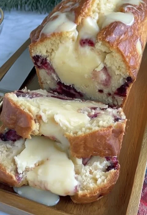 Cream Cheese Cranberry Loaf Bread