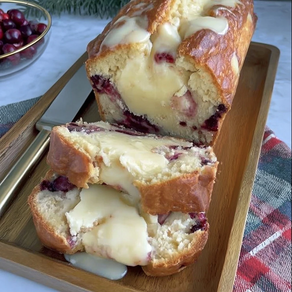 Cream Cheese Cranberry Loaf bread
