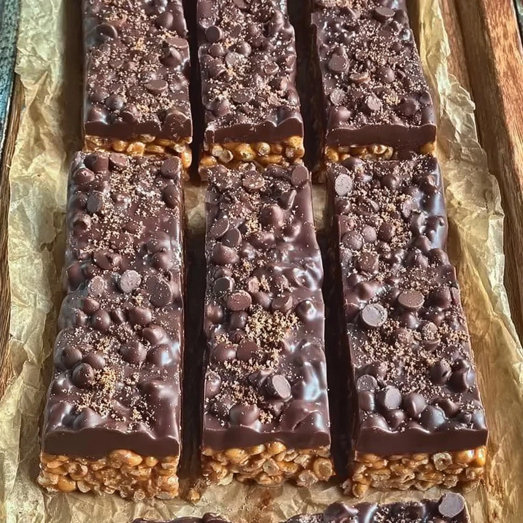 No bake chocolate crunch bars