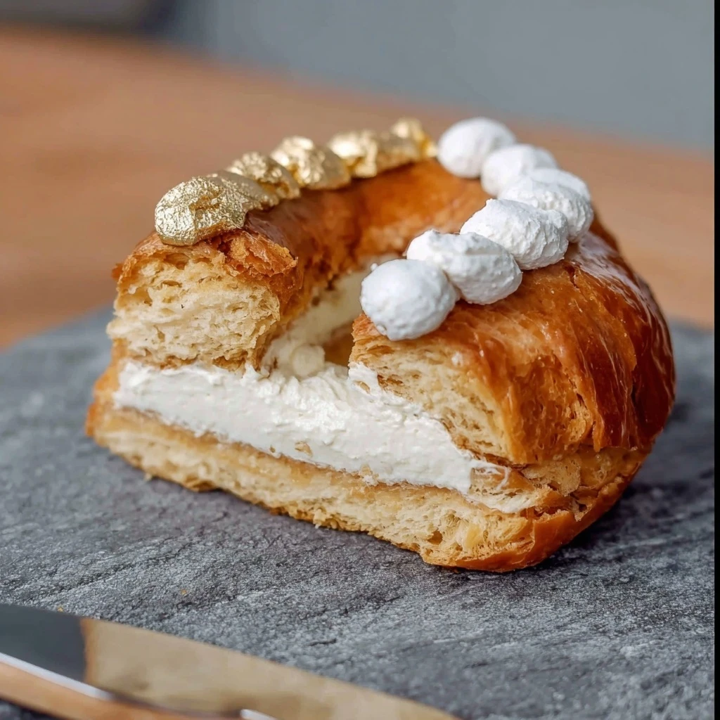 paris brest cream puff ring