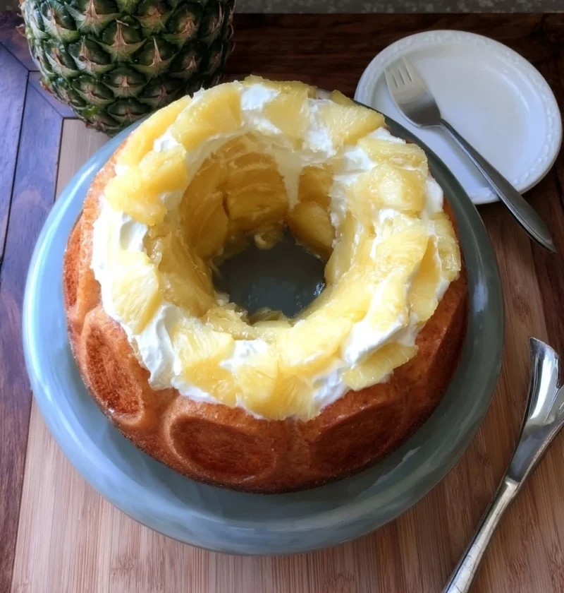 Pineapple Cream Cheese Bundt Cake