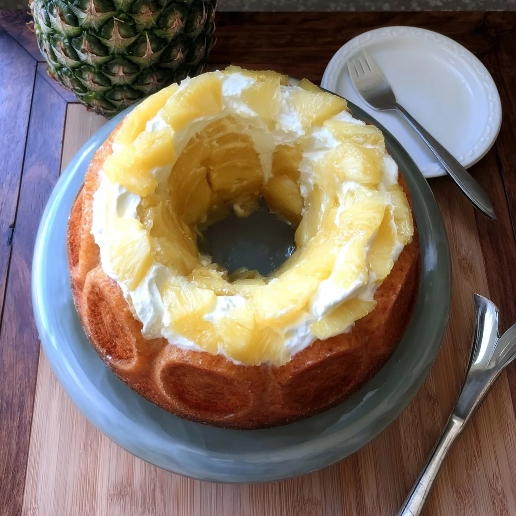 Pineapple Cream Cheese Bundt Cake