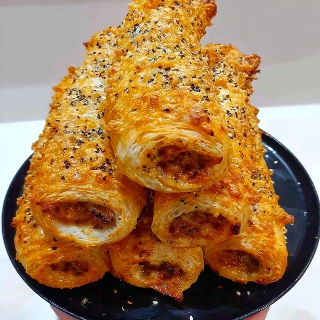 sausage puff pastry rolls