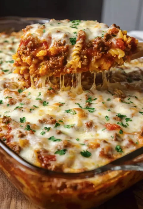 Cheesy Beef Pasta Casserole