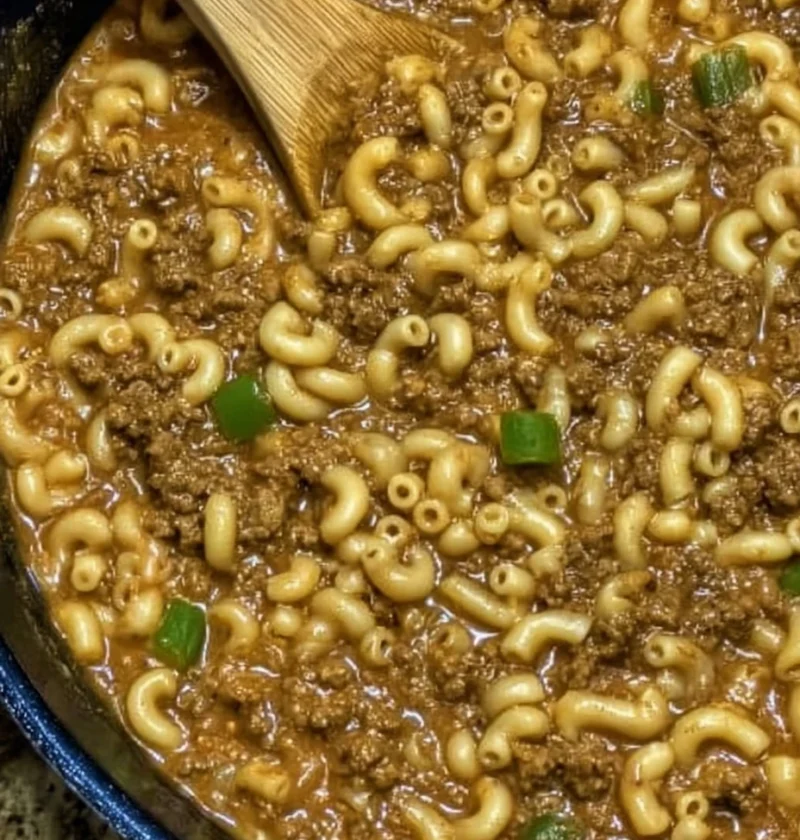 Classic Beef Elbow Macaroni Skillet